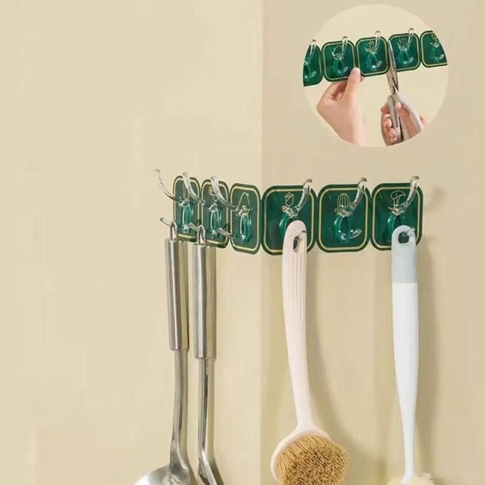18PCS Adhesive Kitchen Wall Hook Suction Hanger Bathroom