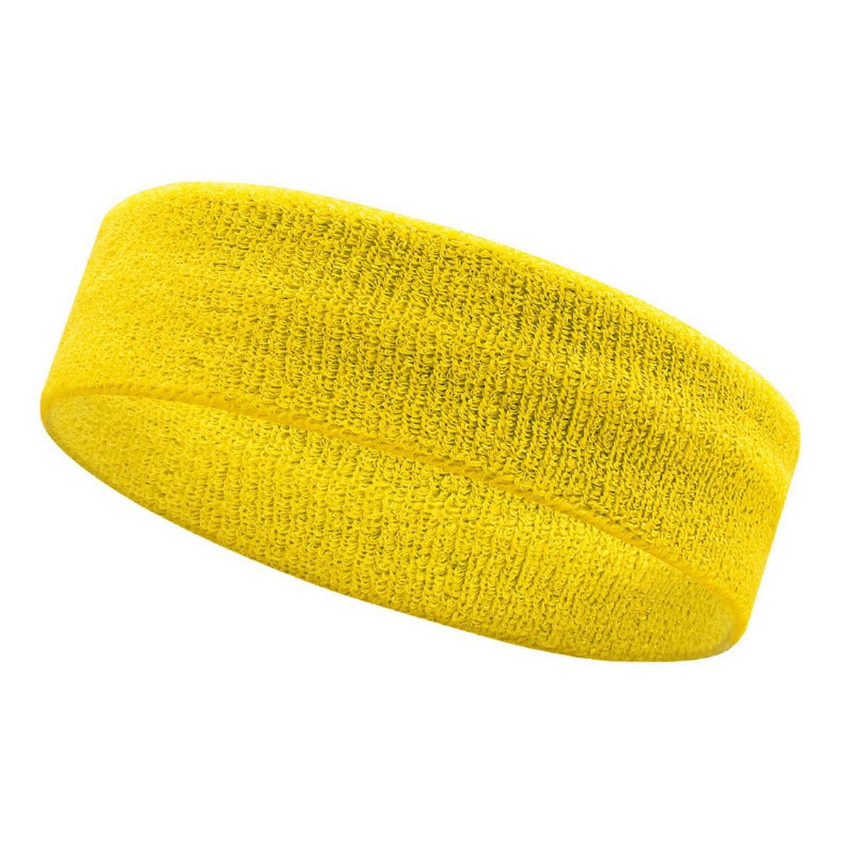 Workout Headband Performance Headband Moisture-wicking for Yoga Light Yellow