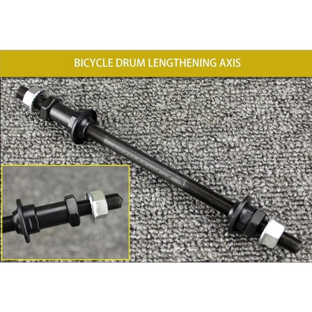 Lengthened 240mm Mountain Bike Snow Bike Bicycle Hubs Rear Axle Refitted Solid Axle Rear Axle Bicycle Accessory Axle