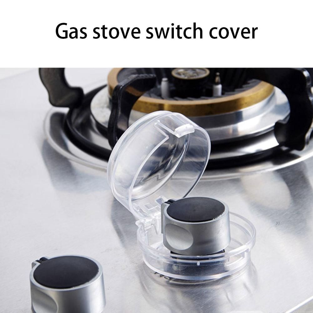 6PCS Kitchen Stove Switch Button Safety Cover Household Gas Knob Protective Cover Baby Safety Equipment