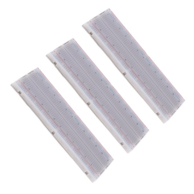 3PCS Solderless Breadboard 830 Ties Circuit PCB Experiment Prototyping