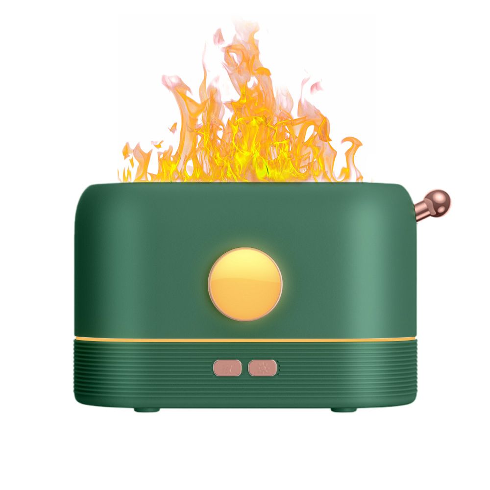 Simulation Flame Aroma Air Humidifier Desktop 2-in-1 Mist