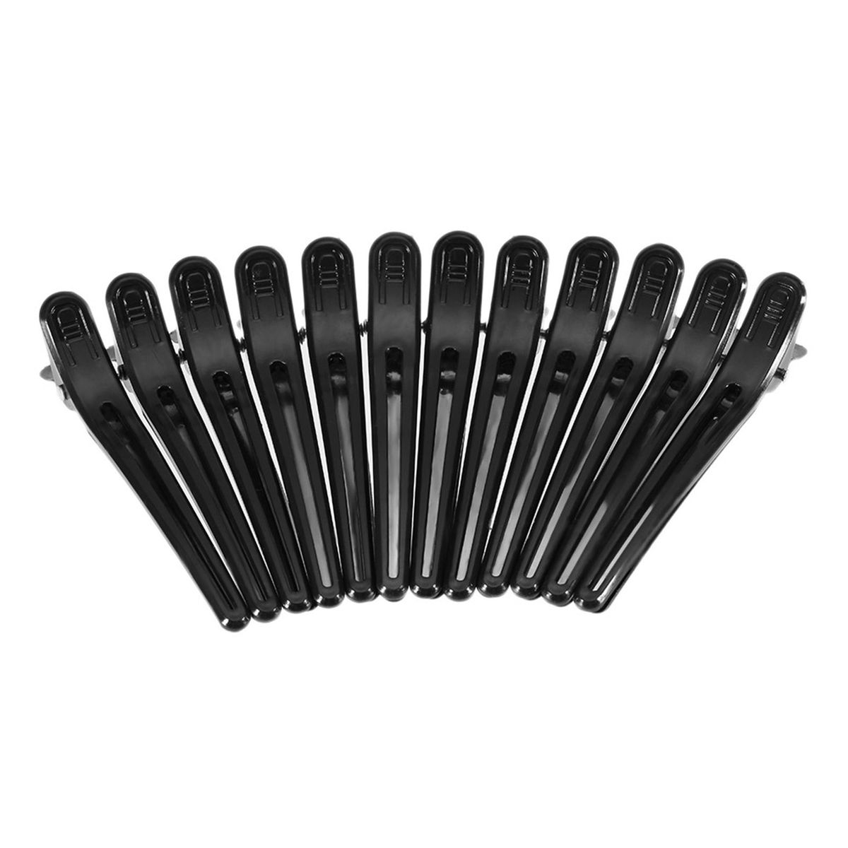 12Pcs Black Hair Grip Clips Hairdressing Sectioning Cutting