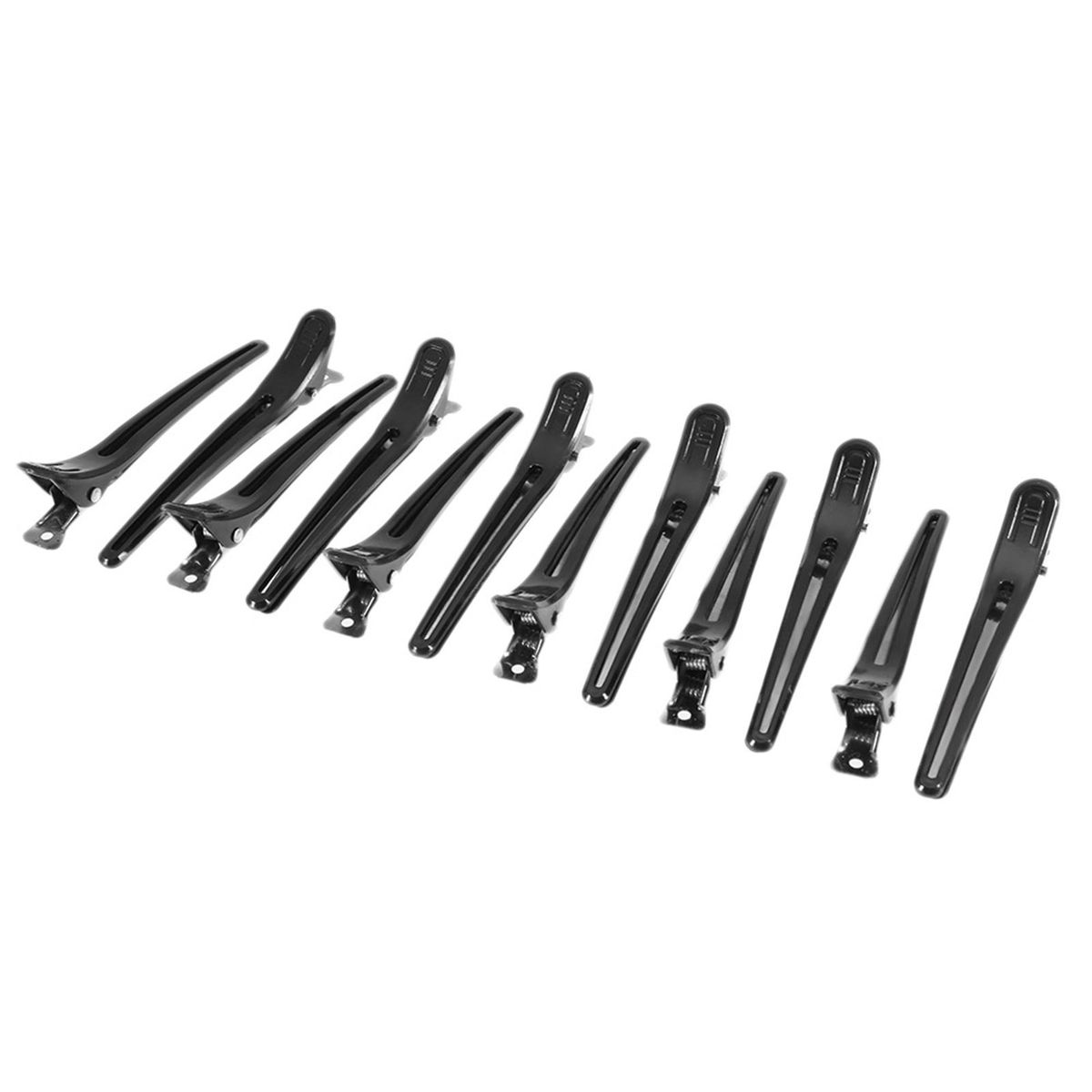 12Pcs Black Hair Grip Clips Hairdressing Sectioning Cutting