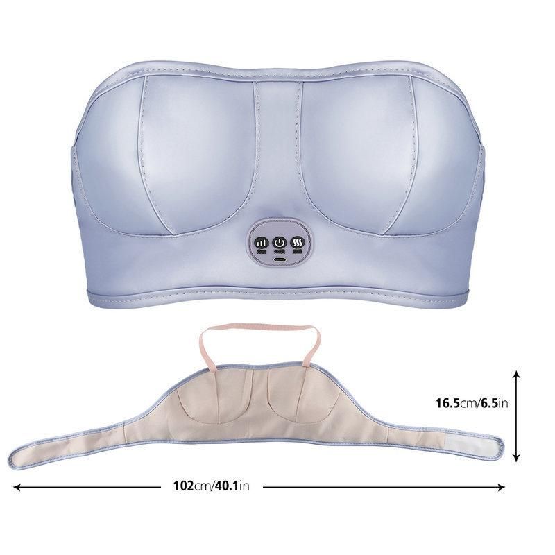 Electric Breast Massage Bra Wireless Breast Enhancement Instrument with Hot Compress Function for Breast Lift Enlarge