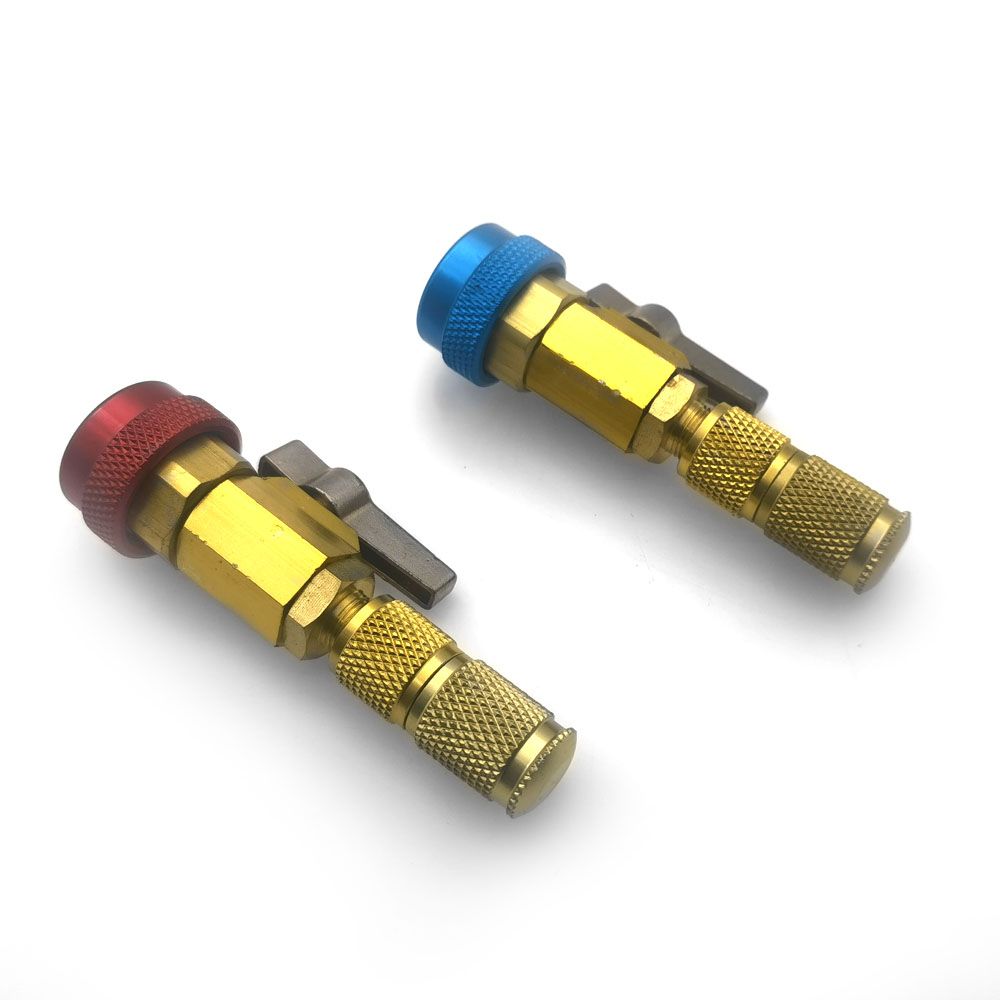 2pcs Air Conditioning R134A Valve Core Quick Remover