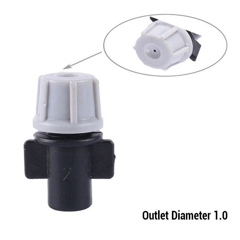 10PCS Hot Atomizing Micro Nozzle With Screw Connector Watering Cooling Spray Sprinkler Irrigation System Micro Drip Fittings