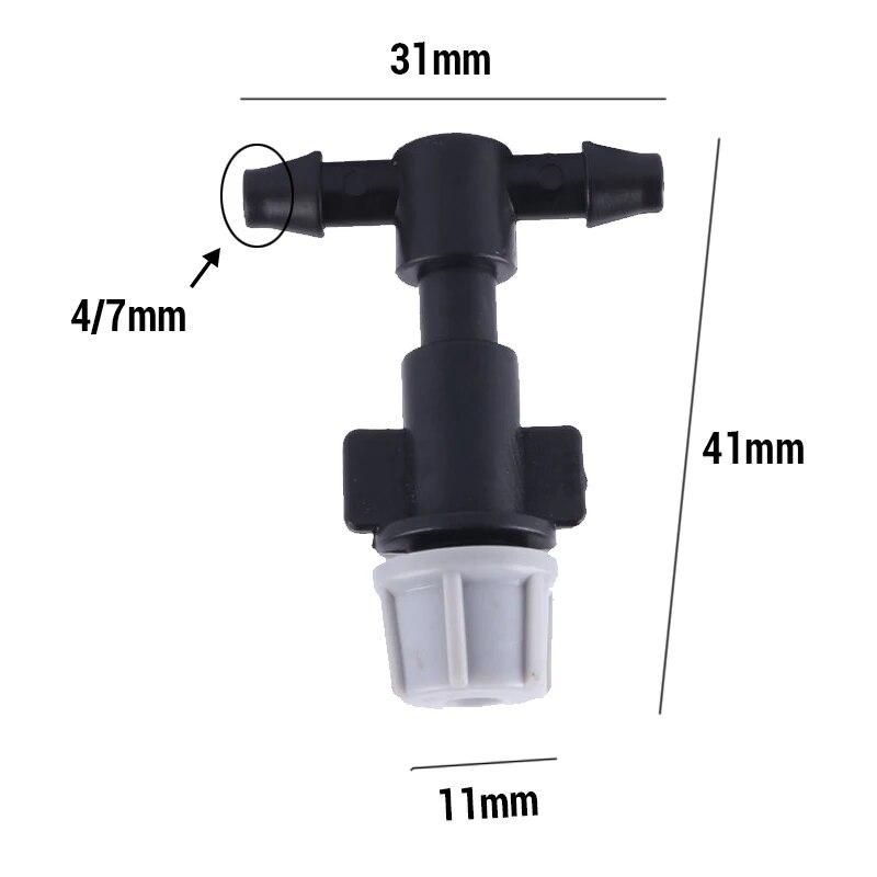 10PCS Hot Atomizing Micro Nozzle With Screw Connector Watering Cooling Spray Sprinkler Irrigation System Micro Drip Fittings