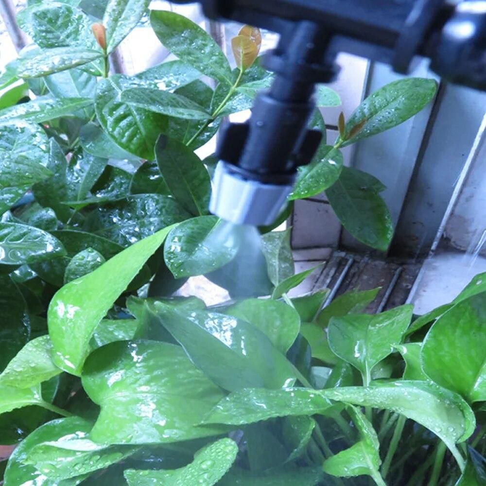 10PCS Hot Atomizing Micro Nozzle With Screw Connector Watering Cooling Spray Sprinkler Irrigation System Micro Drip Fittings