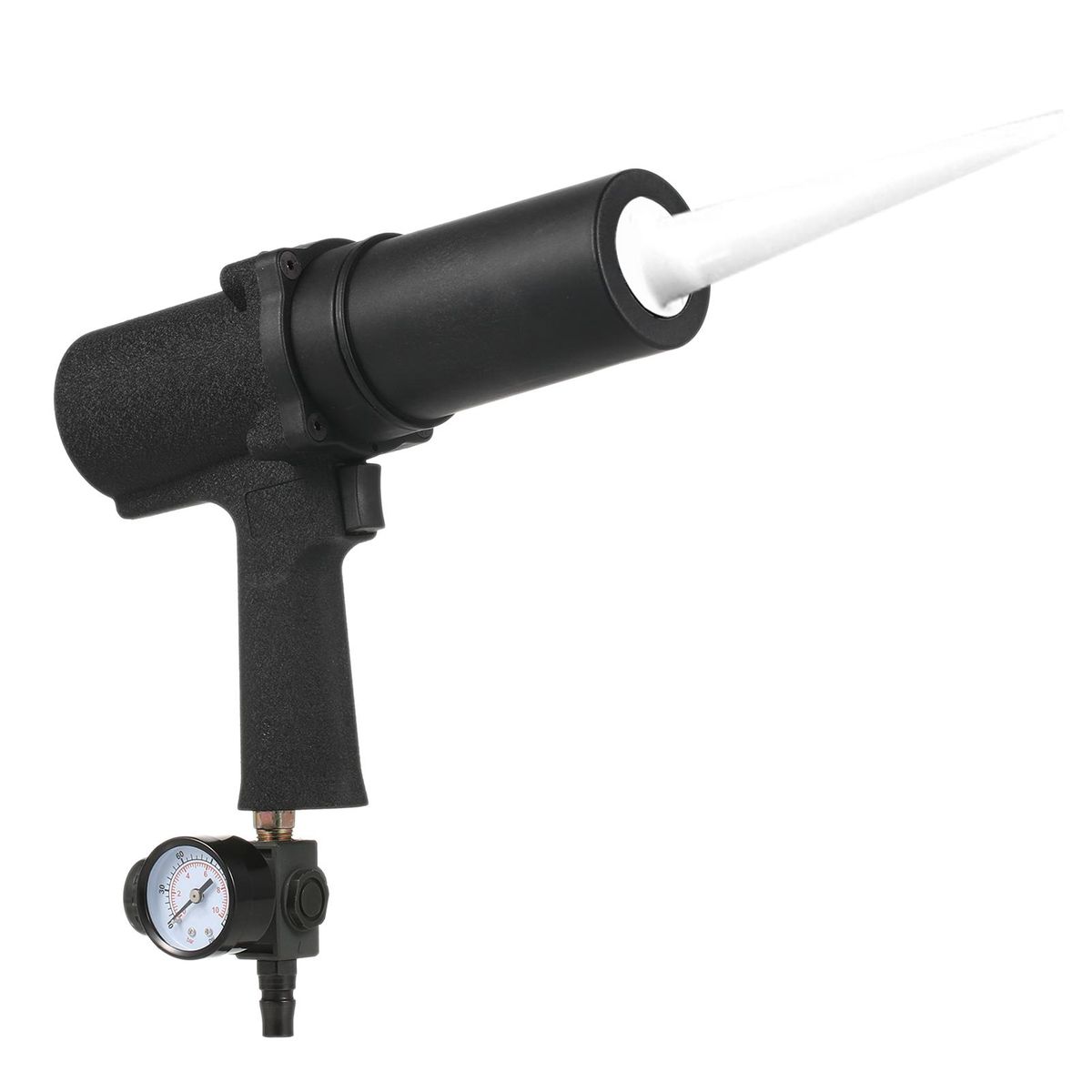 Pneumatic Glue Machine Air Caulking Device Caulking Tool with Pressure Gauge for Architectural Decoration Fish Tank Glass