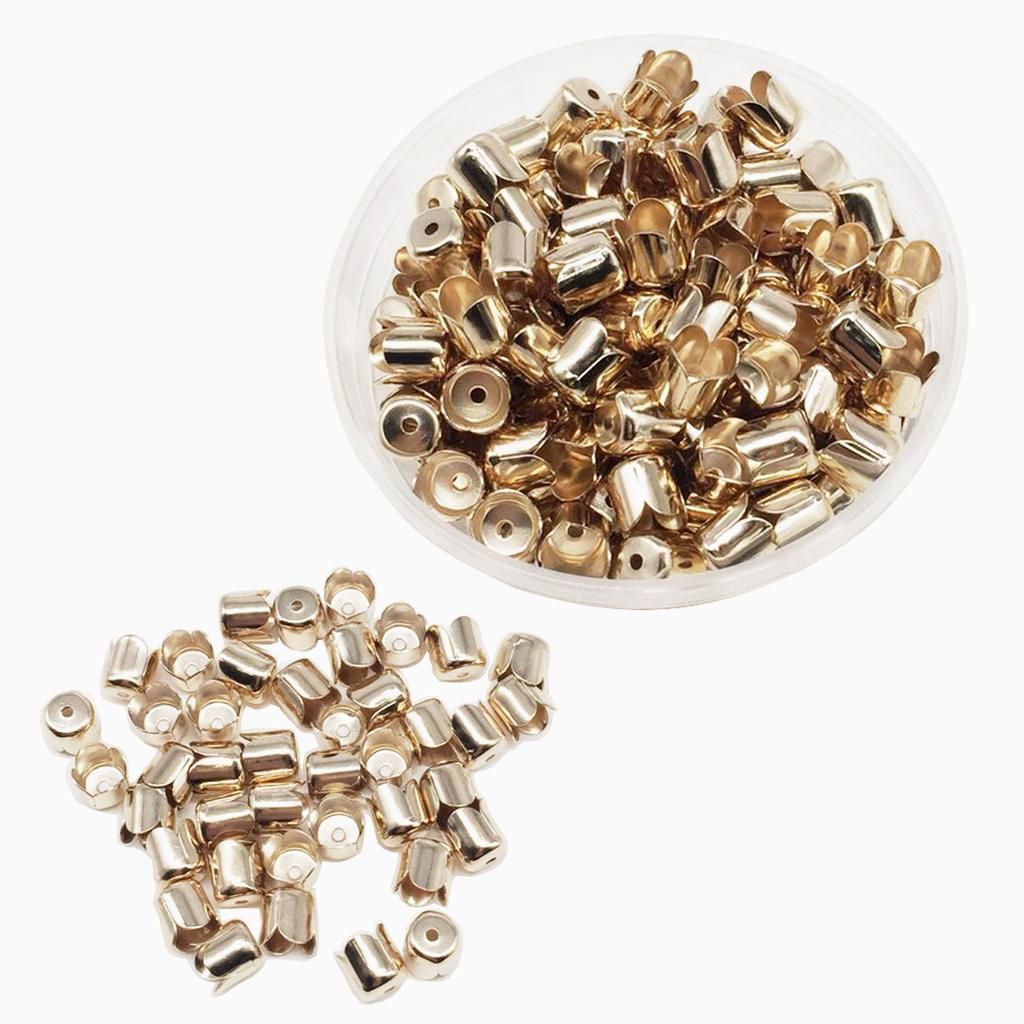 160 Pieces Necklace Bracelets End Tip Tassel Metal Beads