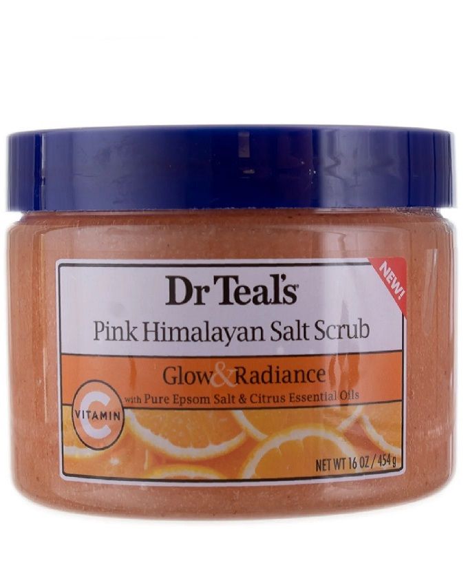Pink Himalayan Salt Body Scrub Glow & Radiance 16 Oz