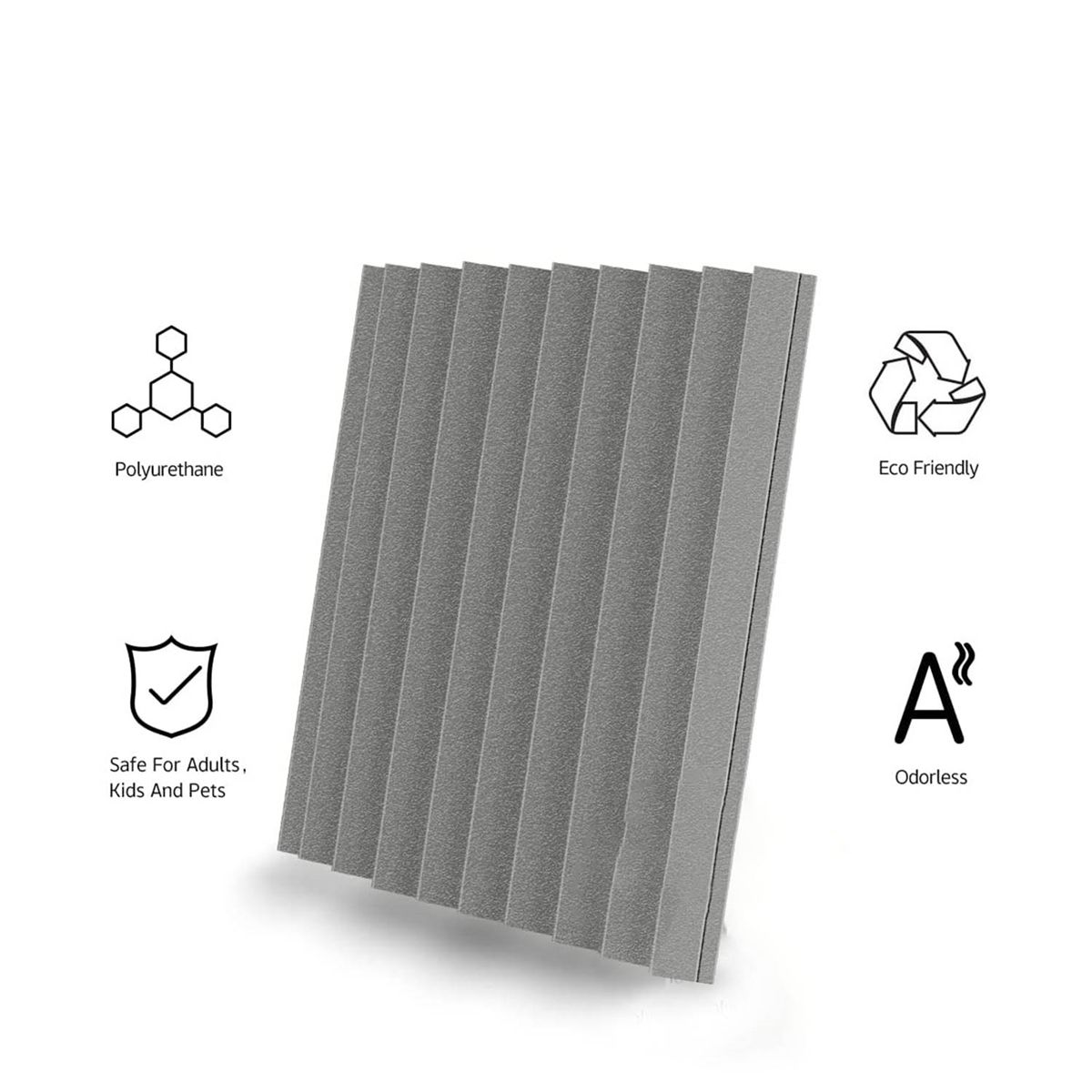 12 Pack Self-Adhesive Acoustic Panels12x12x1 Inch Sound Proof Foam PanelsSoundproof Wall Panels for Home Studio