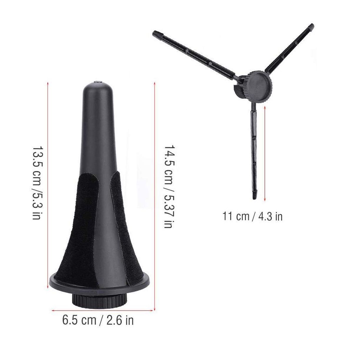 Foldable Clarinet Oboe Stand Straight Saxophone Tripod