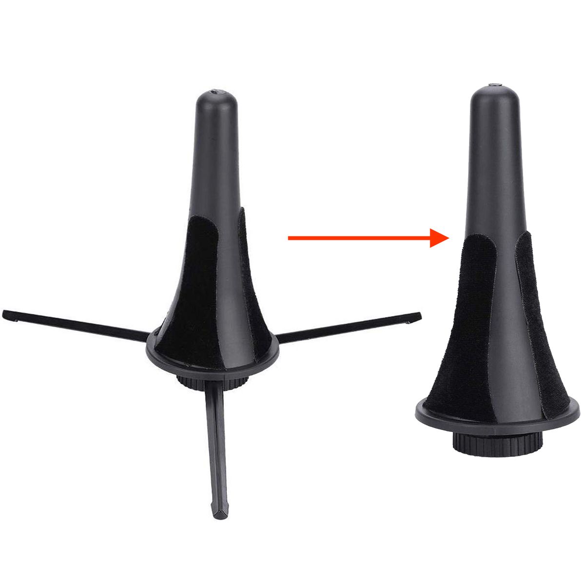 Foldable Clarinet Oboe Stand Straight Saxophone Tripod