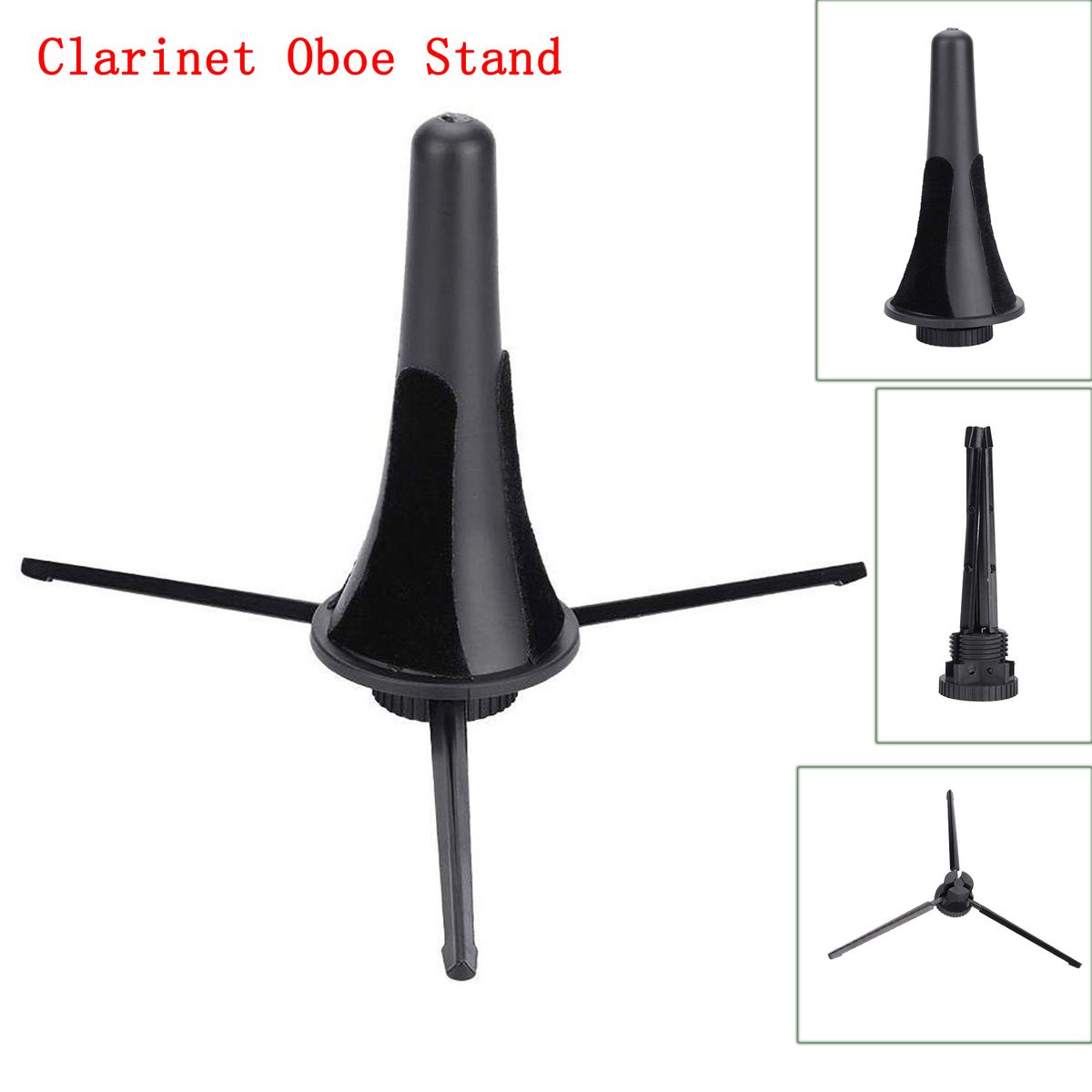 Foldable Clarinet Oboe Stand Straight Saxophone Tripod