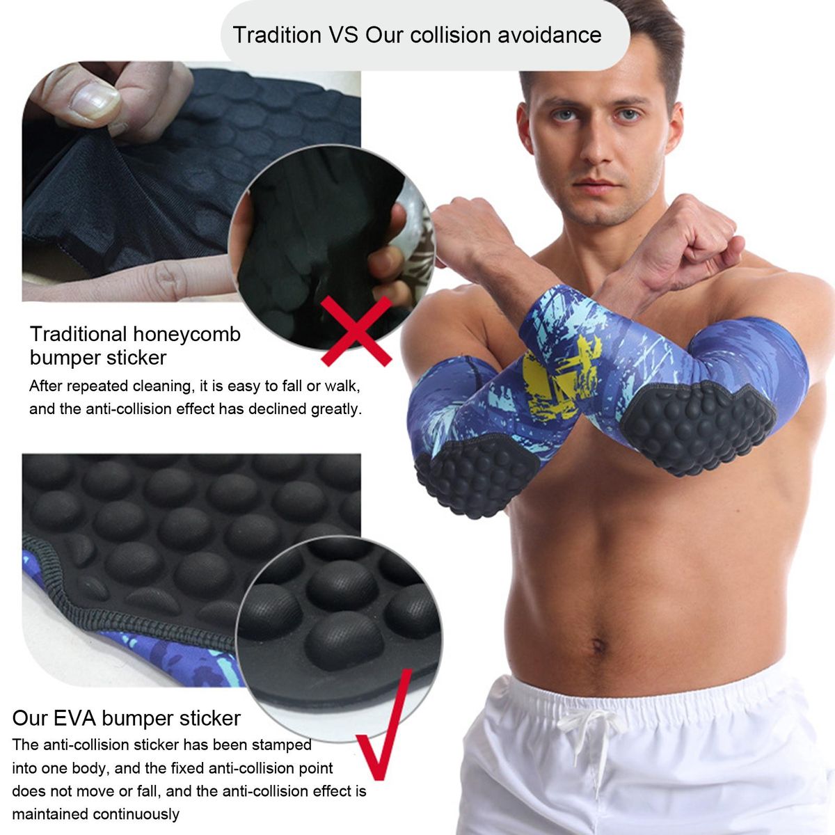 Sports Elbow Brace Elbow Support for Sports Blue