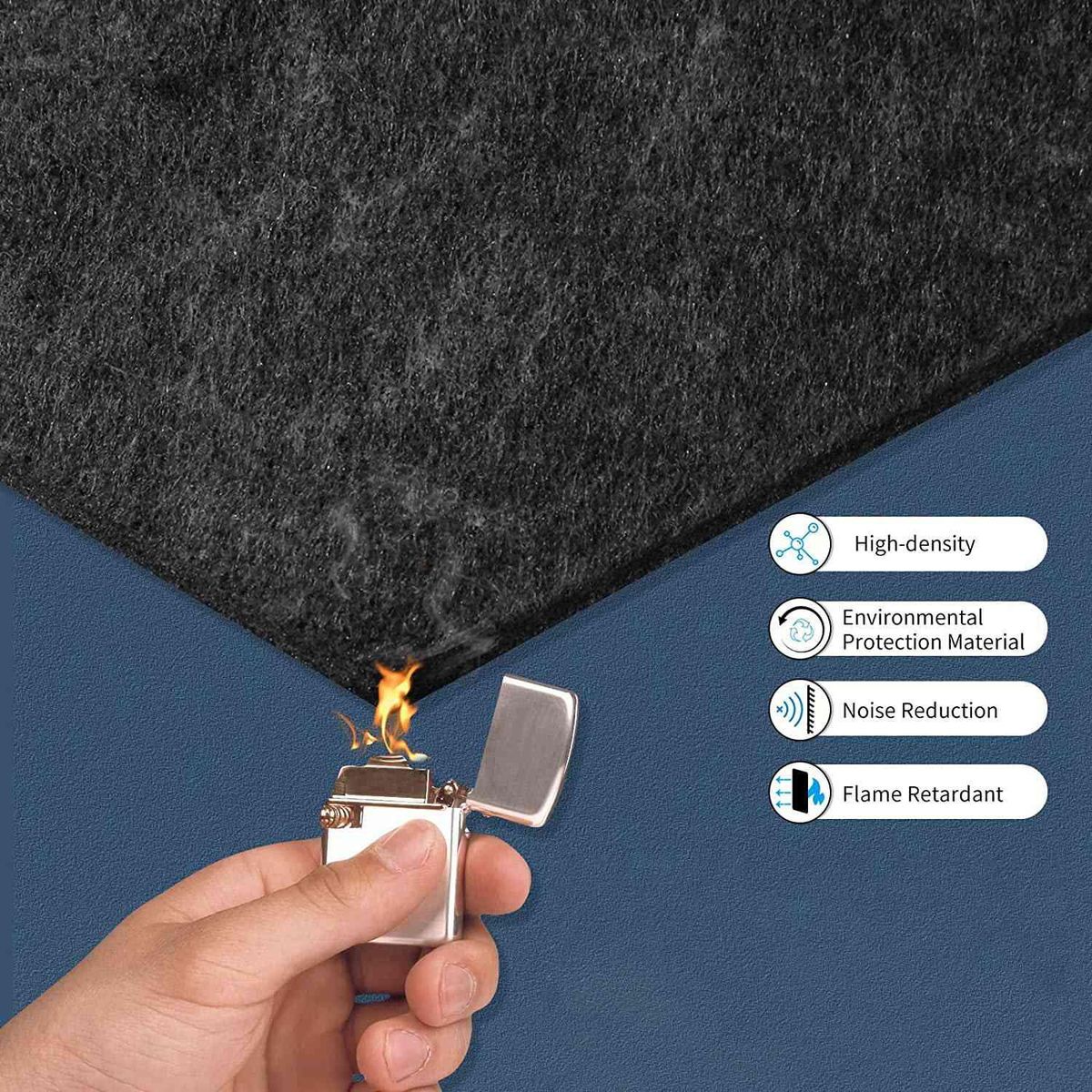 12 Pack Acoustic Panels Sound Proof Padding14 x 12 x 04 Inches Sound Proof Foam Panels & Offices Black