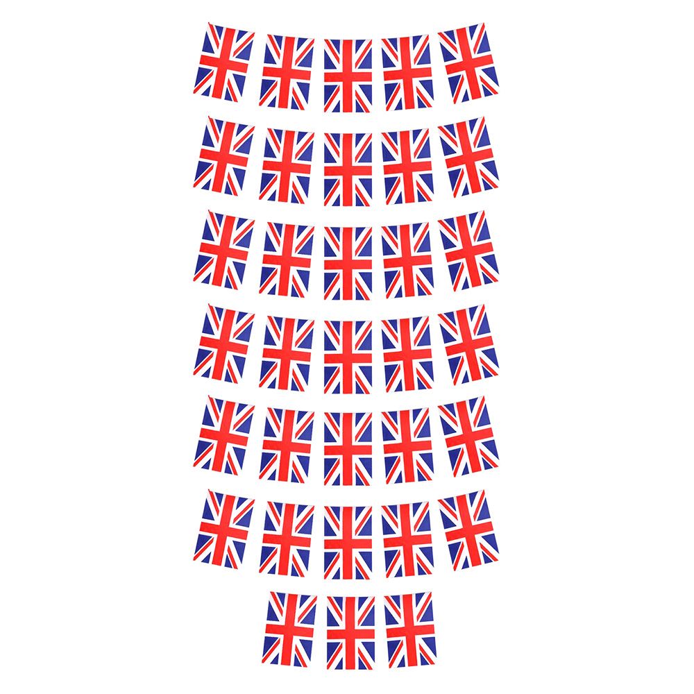 33Pcs Union Jack Flag Bunting 32.8Ft UK Britain Flag England