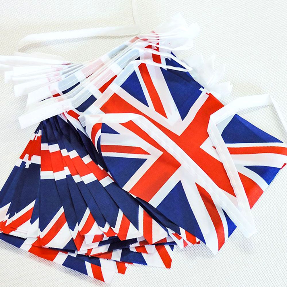 33Pcs Union Jack Flag Bunting 32.8Ft UK Britain Flag England