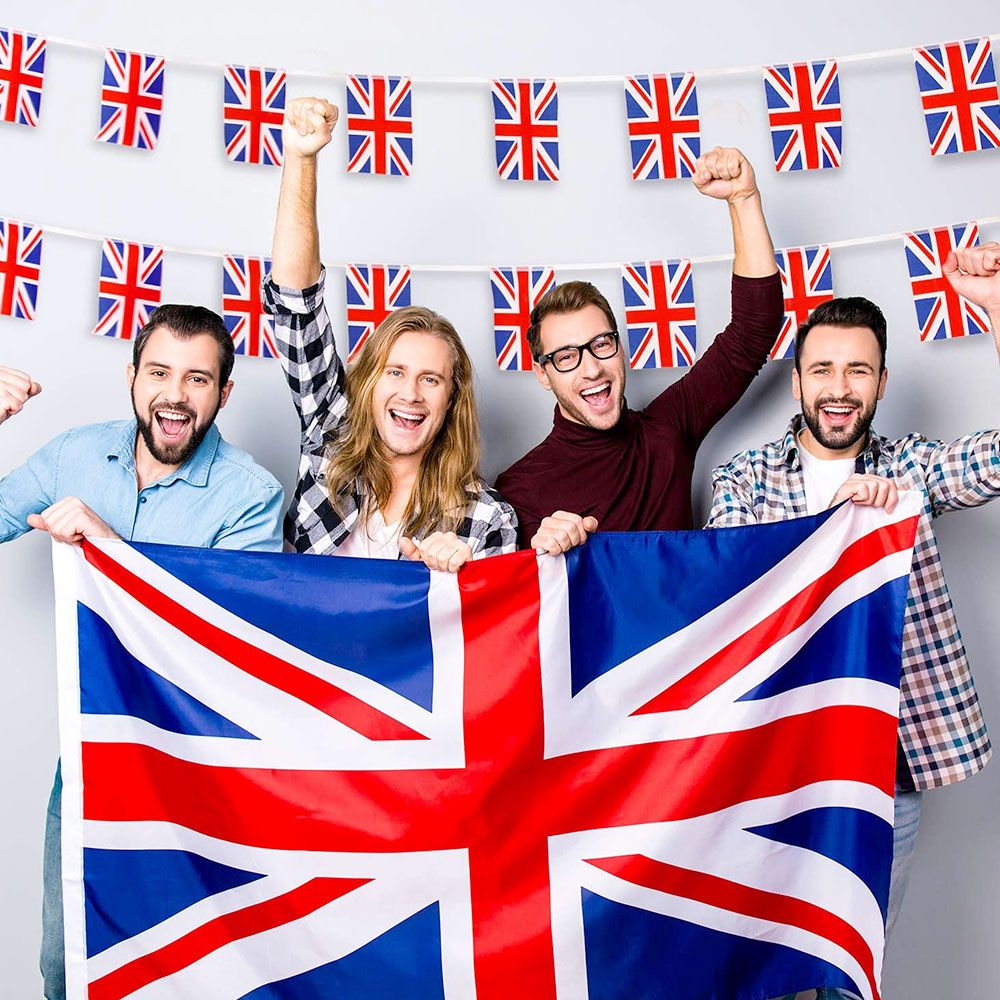 33Pcs Union Jack Flag Bunting 32.8Ft UK Britain Flag England