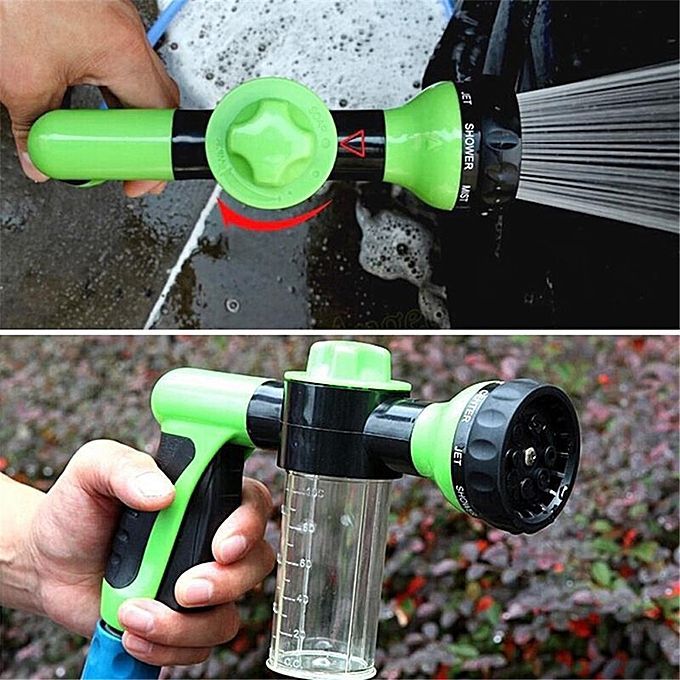 Car Foam Washer High Pressure Washer Gun Portable Washer Nozzle Jets Washing Machine Green