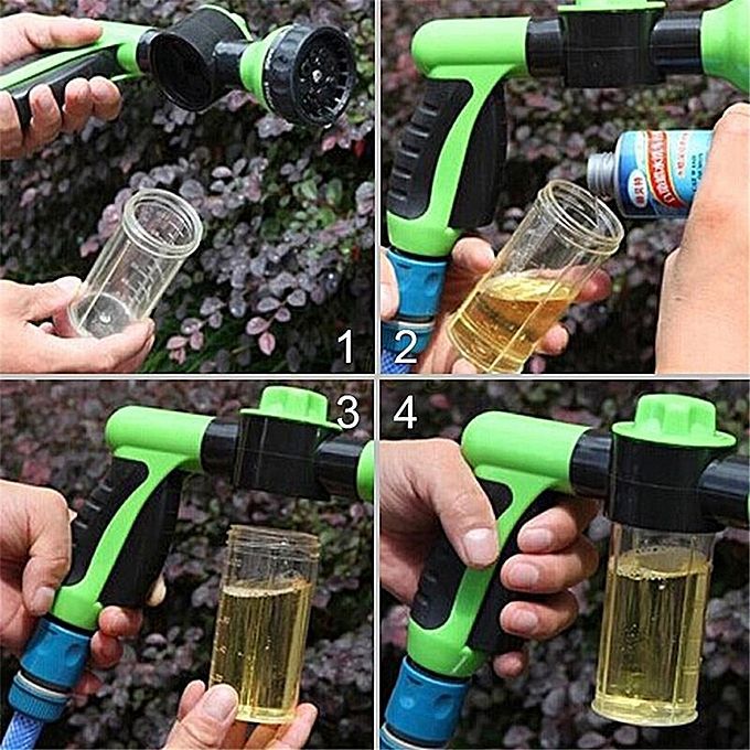 Car Foam Washer High Pressure Washer Gun Portable Washer Nozzle Jets Washing Machine Green