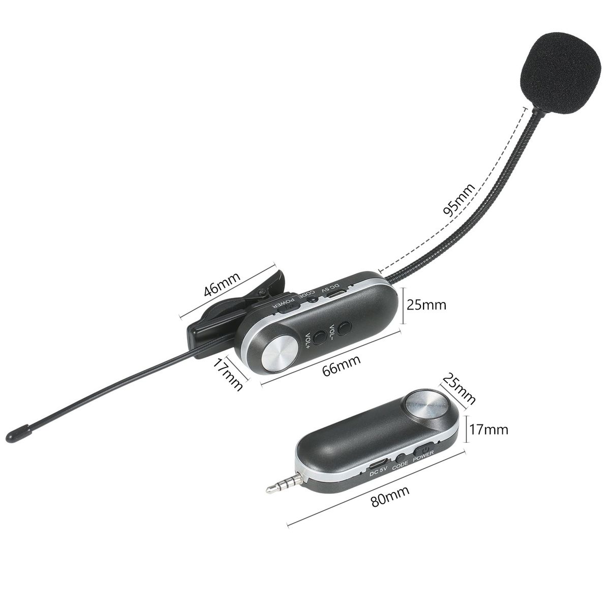 UHF Headset Wireless Microphone Instrument Mic