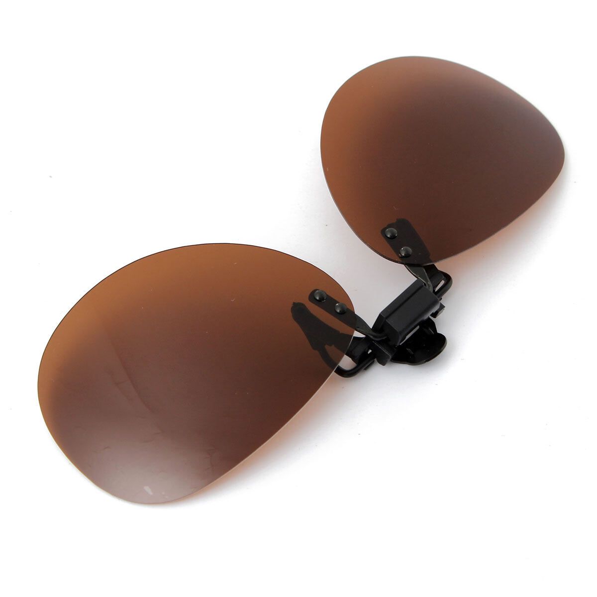 Fashion Polarized Day Night Vision Clip-On Lens Vintage Sunglasses Driving UV400 Nine Colors Tan