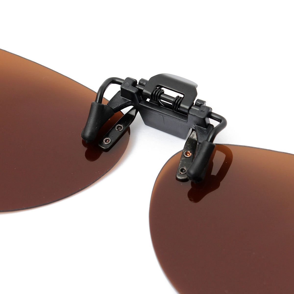 Fashion Polarized Day Night Vision Clip-On Lens Vintage Sunglasses Driving UV400 Nine Colors Tan