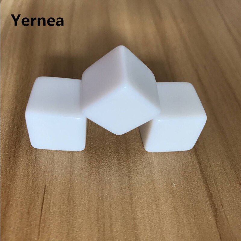10pcs/lot 16mm Square Corner Acrylic Whiteboard Dice Can