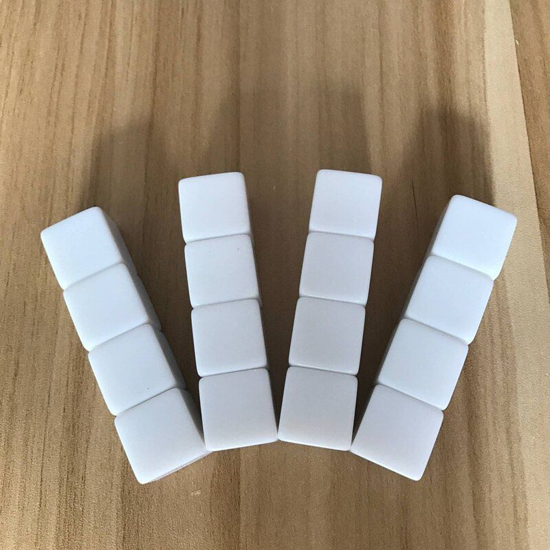 10pcs/lot 16mm Square Corner Acrylic Whiteboard Dice Can