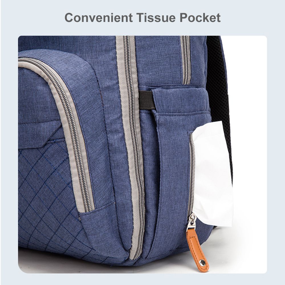 Portable Diaper Bag Backpack Travel Baby Nursing Bag Large