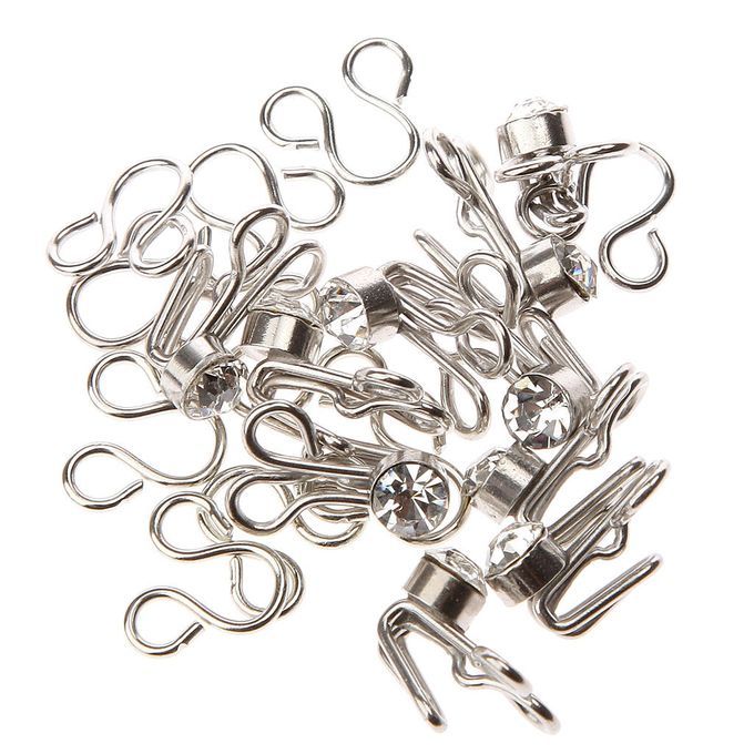 10 Sets Hook And Eye Fastener Dressmaking Collar Hook DIY Sewing