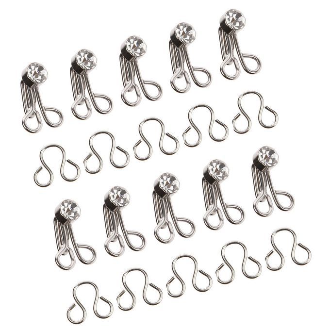 10 Sets Hook And Eye Fastener Dressmaking Collar Hook DIY Sewing