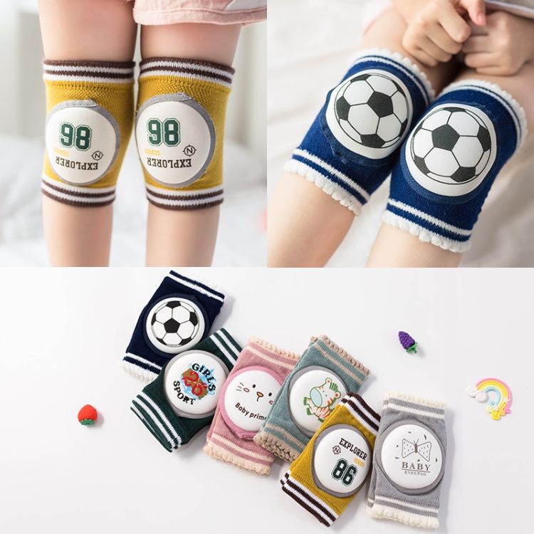 2 Pairs Baby Knee Pads Kids Safety Crawling Elbow Cushion