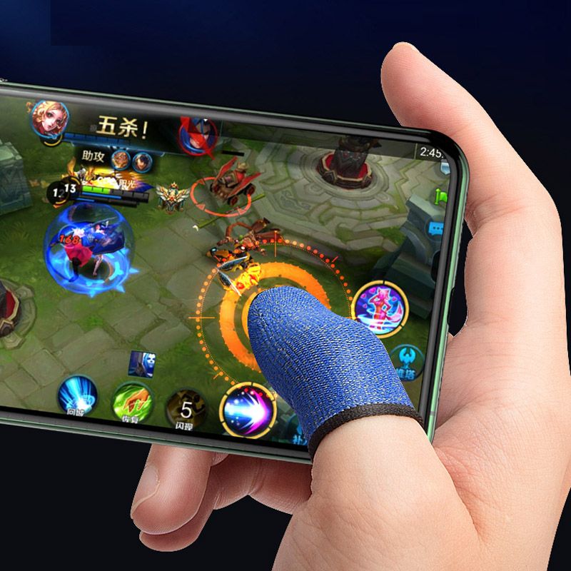 510 Pairs Breathable Game Controller Finger Cover Carbon