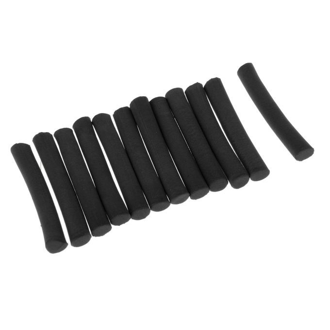 12x Carp  Foam Stick 50mm Cylinder Float DIY Materials Black