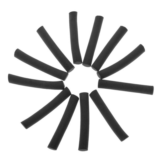 12x Carp  Foam Stick 50mm Cylinder Float DIY Materials Black