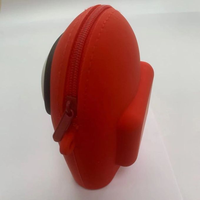 Sili One  Oin Purse Zi Er Storage Bag  Arrying  Ase Wallet Headphone Bag-red