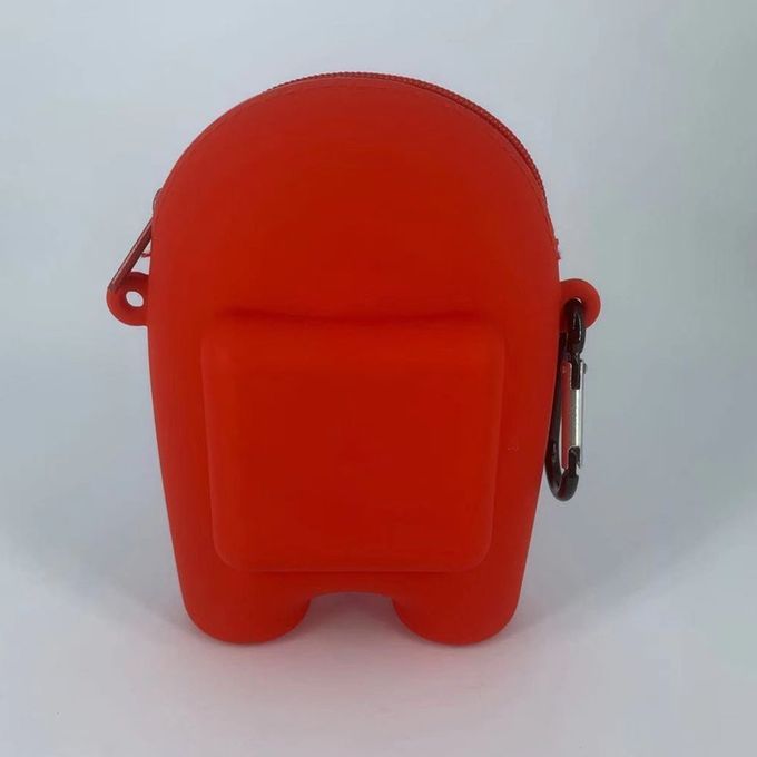 Sili One  Oin Purse Zi Er Storage Bag  Arrying  Ase Wallet Headphone Bag-red