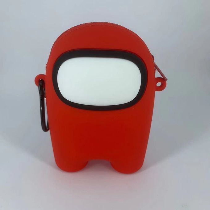 Sili One  Oin Purse Zi Er Storage Bag  Arrying  Ase Wallet Headphone Bag-red