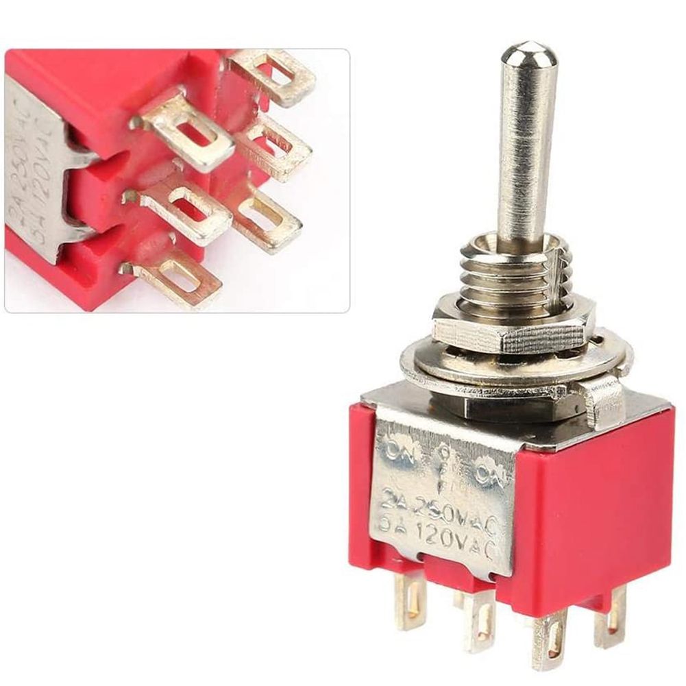 10 Pieces Momentary Toggle Switch ON-OFF-ON 3 Position