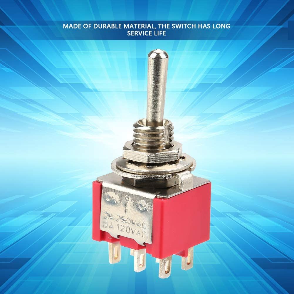 10 Pieces Momentary Toggle Switch ON-OFF-ON 3 Position