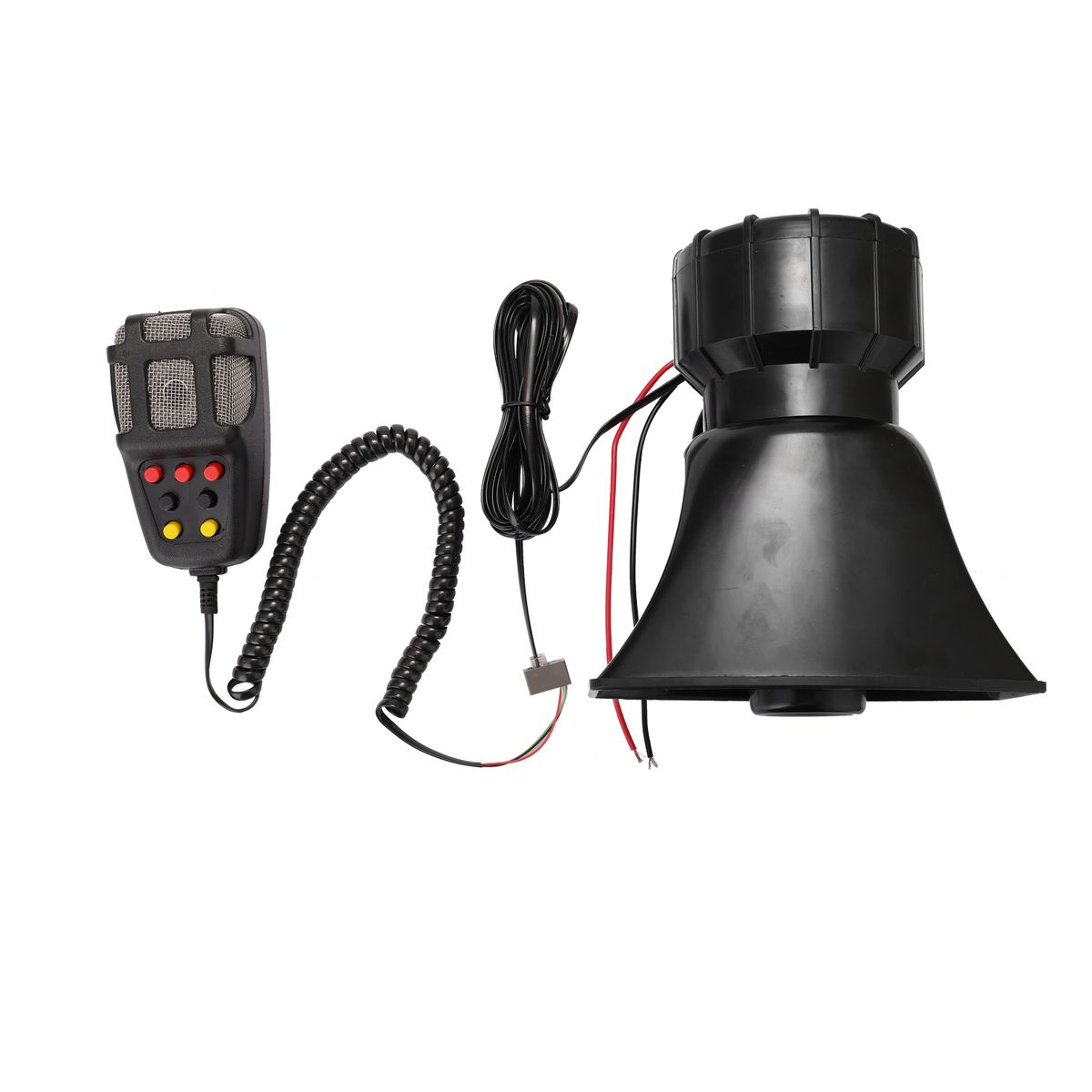 Car Emergency Siren Car Siren Horn Mic PA Speaker System