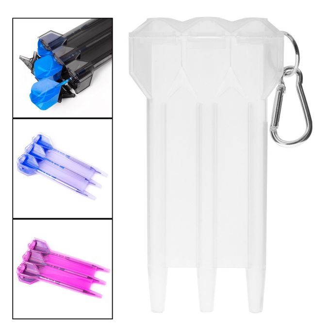 Pro Dart Box Accessories With Lock Buckle Tool Dart Storage Box White