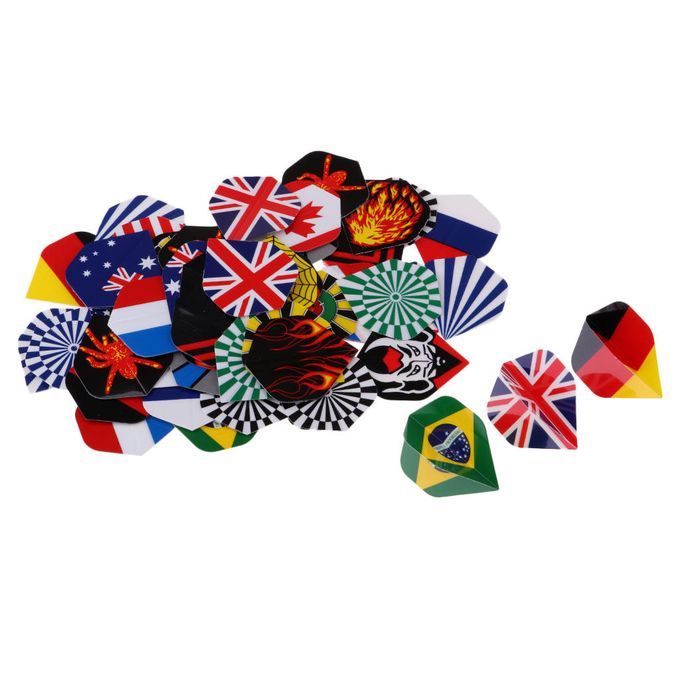 60/54 Durable Standard PET 3D Print Dart Flights Dart 60pcs Assorted