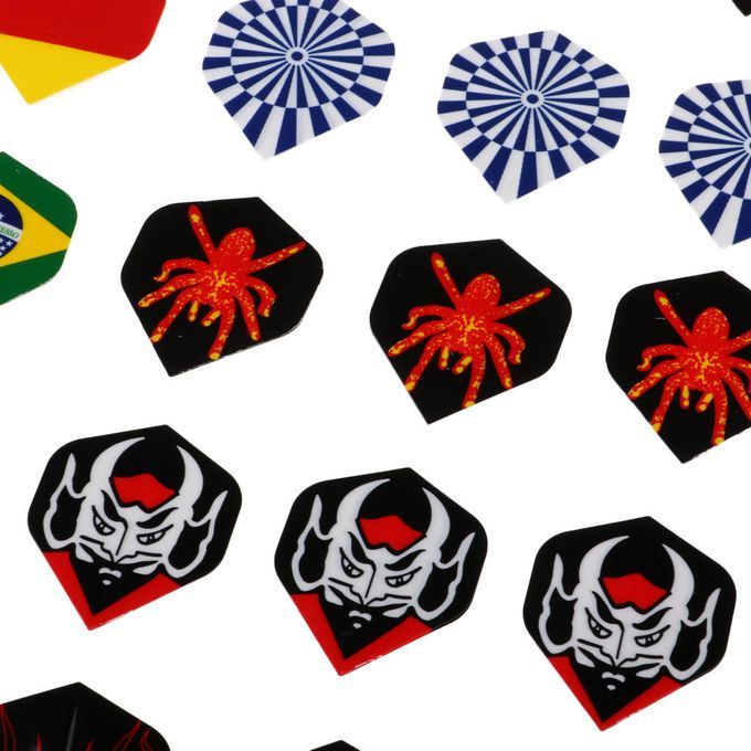 60/54 Durable Standard PET 3D Print Dart Flights Dart 60pcs Assorted