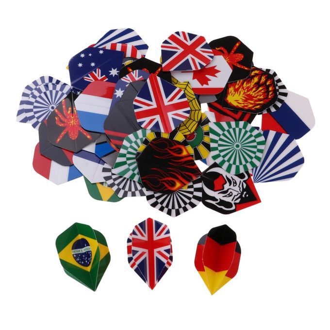 60/54 Durable Standard PET 3D Print Dart Flights Dart 60pcs Assorted