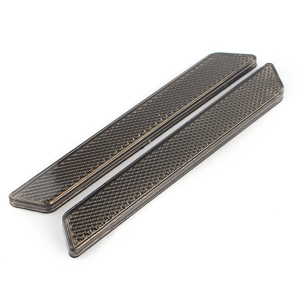 2PCS Hard Saddlebag Guard Latch ABS Reflector Strip For